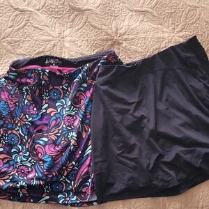 2 SkirtSports Happy Girl Skirts - Floral and Black